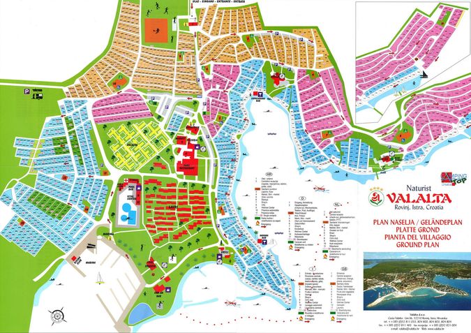 Нудистский отель FKK VALALTA BUNGALOWS APARTMENTS 4* - Карта отеля - отдых в Хорватии от САН-ТУР