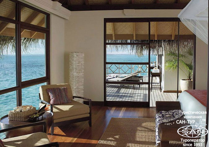 Отель Four Seasons Resort Maldives At Kuda Huraa 5* - Sunrise Two-bedroom Water Suite