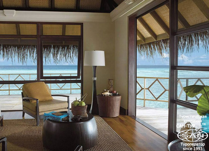 Отель Four Seasons Resort Maldives At Kuda Huraa 5* - Sunrise Two-bedroom Water Suite
